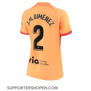 Atletico Madrid Jose Gimenez #2 Tredje Matchtröja Dam 2022-23 Kortärmad